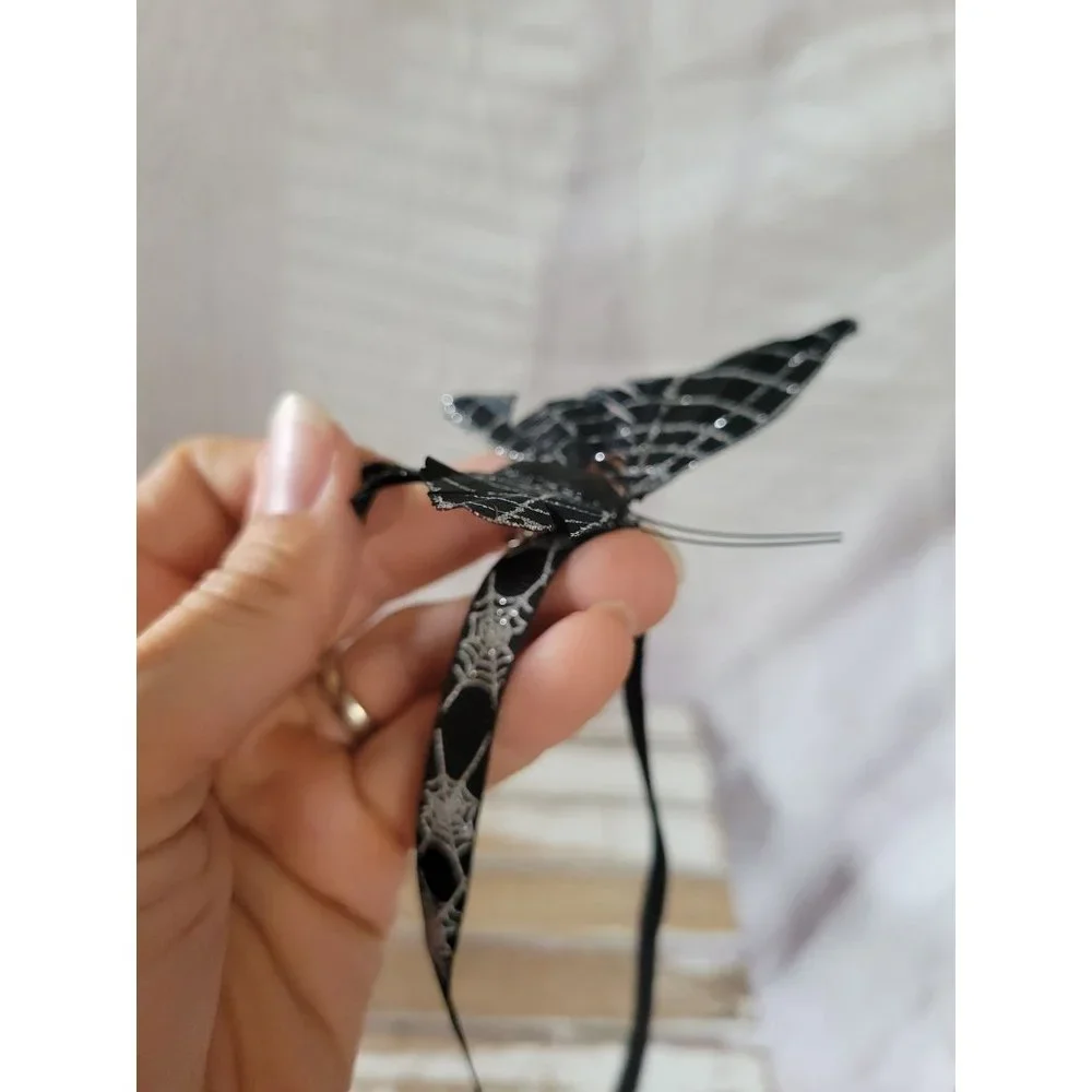 Black‎ Halloween butterfly clip-on home decor hair